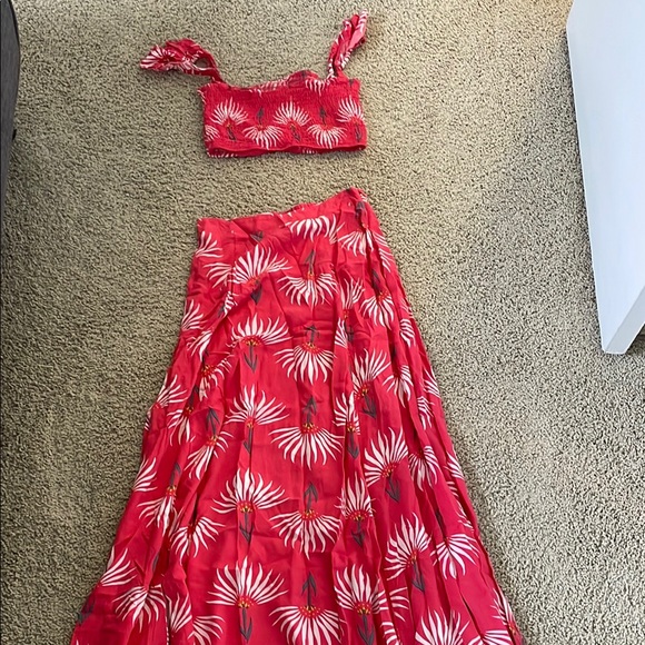 Lulu's Orange and Pink Asymmetrical Sundress - Picture 9 of 11
